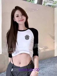Summer casual t shirt for sale Hearts New Sword Sanskrit Letter Printed Slim Fit 3 Sleeve T-shirt Have Real Logo