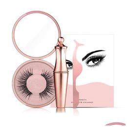 Other Health Beauty Items Magnetic Liquid Eyeliner False Eyelashes Tweezer Set Magnet Glue Make Up Tools Drop Delivery Dhwhj