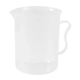 Measuring Tools Jug 250mL Graduated Beaker Clear White Plastic Cup