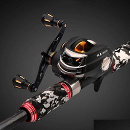 Spinning Rods Carbon Fishing Casting Rod 2.1M 2.28M 2.4M Xh Power Portable Travel For Freshwater Saltwater Lure Drop Delivery Sports O Ot8Ur