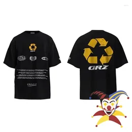 Men's T Shirts GRAILZ Shirt Men Women Direct Spray Graffiti Printing Top Tees T-Shirt