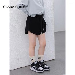 Shorts Children Clothing Girls Design 2024 Summer Fashionable Spice Pants Loose High-waisted Skinny