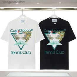Men's T-Shirts NEW Summer Real Oversized T Shirt Couples Casa Fashion Sport 100% Contton Printed Men T Shirt Men Clothing T240401