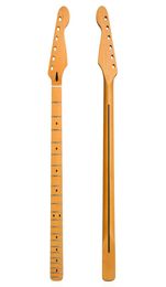 Matte yellow Maple ST Guitar Necks 22 Frets Fingerboard with Bone Nut steel pipe6559985