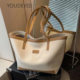 Drawstring YOUDEYISI Retro Tote Bag: Women's Bag High-end Commuter Large-capacity Solid Colour Shoulder