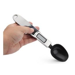 Measuring Tools Practical Portable Lcd Digital Kitchen Spoon Gram Electronic Weight Volumn Food Scale Wholesale Drop Delivery Home Gar Dhwny