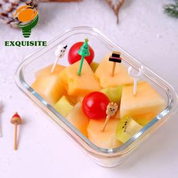 Forks Toothpick Delicate Touch Small Fruit Fork Use With Confidence Fresh And Cute Bento Sign Sab Durable Children's Cake