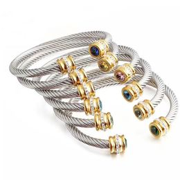 Designer Bracelet for women men Fashion Luxury Jewellery Bracelets Titanium Steel twisted wire bracelets Diamond bangles Nail Bracelets for Women