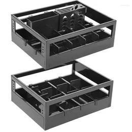 Kitchen Storage Stainless Steel Drawers In The Pull Blue Cushioning Double Layer Inner Dish Rack