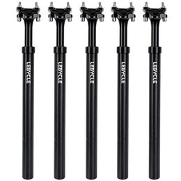 Lebycle MTB Bike Aluminium alloy 400MM shock absorber Seatpost Adjustable Suspension Seat Post Travel 50MM 240325