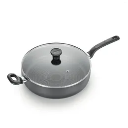 Pans Easy Care Nonstick Cookware Jumbo Cooker 5 Quart Grey