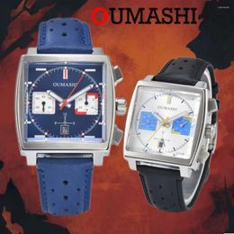 Wristwatches Oumashi 7750 Diving Watches ETA Automatic Multifunction Chronograph Movement Stainless Steel Waterproof Men's