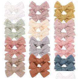 Hair Accessories European And American Fashion Fabric Bow Clips Classic Solid Colour Girl Cute Princess Headwear Drop Delivery Baby Kid Dhl8A