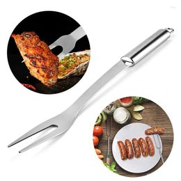 Tools 1Pc Fork Forks Steel Stainless Bbq Serving Grill Roasting Grilling Barbecue Carving Cooking Fruit Clamp Sticks Steak Picnic
