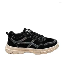 Casual Shoes Spring Autumn Simple Light Low Cut Men's Lace Up Sweat Absorbant Hard Wearing Office Travel