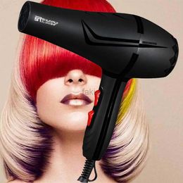 Hair Dryers New Professional Hair Dryer Power Barber Salon Styling Tools Hot Cold Air Blow Dryer 5 Speed Adjustment Negative Ion Hair Dryers 240401