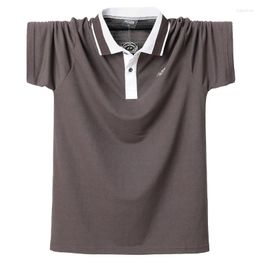 Men's Polos Arrival Fashion Large Summer Polo Shirt High-quality Pure Cotton Short Sleeved Plus Size M L XL 2XL 3XL 4XL 5XL 6XL