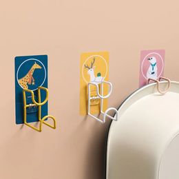 2024 1pc Cartoon Washbasin Hook Kitchen Seamless Sticky Hook Bathroom Multifunctional Storage and Finishing Washbasin Stand Sure, here are 3