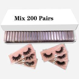 Eyelashes Mink Lashes Wholesale 10/30/50/100 Pairs 3D Mink Eyelashes Pack Natural False Eyelashes Set Makeup Fake Eyelashes Bulk faux cils