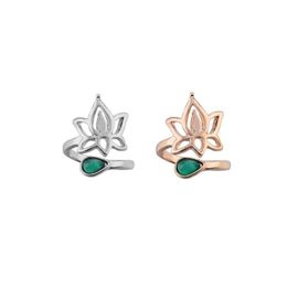 Band Rings Lotus Flower Alloy Adjustable Toe Ring Open Foot Finger Jewellery Accessories Gift Drop Delivery Oti06