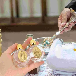 Vases 2 Pcs Holy Water Bottle Home Decor Baptism Decorations For Wedding Decorative Glass Containers Travel Tiny Bottles