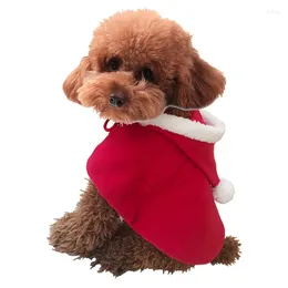 Dog Apparel Christmas Pet Clothes For Dogs Xmas Santa Cat Costume Winter Warm Coat Jacket Fleece Puppy Hoodies Kitten Small