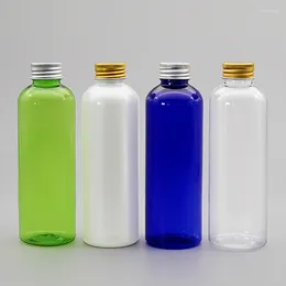 Storage Bottles 20pcs 250ml Empty PET Plastic Bottle With Aluminium Screw Cap For Liquid Soap Shower Gel Shampoo Essential Oil Cosmetic