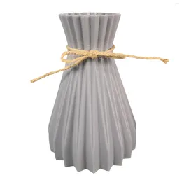 Vases Ornament European Style Rattan-like Office Modern Anti-Ceramic Living Room Unbreakable Wedding Decor Flower Vase Simplicity