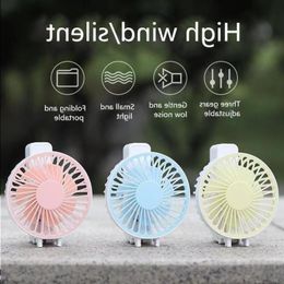 Ventilatori tascabili per studenti piccoli Ventilatore per dormitorio Condizionatore 246Y Portatile Staffa da tavolo per cartoni animati Tavolo portatile USB Air Mini-Urjxt