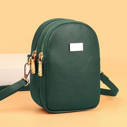 Evening Bags Vintage Crossbody Bag Multi-Functional Soft PU Leather Small Shoulder For Women Cash Purse Cell Phone Baga Handbag