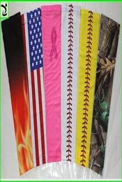 2020 for cancer ribbon arm sleeve baseball stitching Royal Sports Arm Sleeve Basketball Baseball Football Camo 138 colors5474576