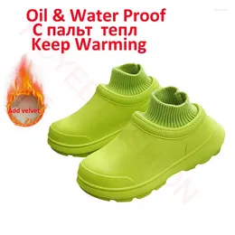 Boots Raining For Women Winter Shoes Clogs Fur Plus High Quality Chef Fashionable Cute Nurses Zapatos 45