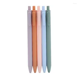 Pcs Morandi Macaron Press Gel Pen Learning Stationery Office Signature Creative Solid Colour Student Water