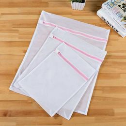 2024 3 Size Zippered Mesh Laundry Wash Bags Foldable Delicates Lingerie Bra Socks Underwear Washing Machine Clothes Protection Net 1. for