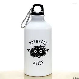 Water Bottles PARANOIA RULES Sport Bottle With Carabiner Gifts 17oz