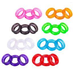 Dog Apparel 24 Pcs Scissors Ring Coloured Rings Finger Accessories For Silicone Small Protective Grips Inserts