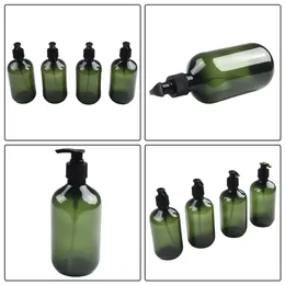 Liquid Soap Dispenser 4pcs Hand Press Bottle Reusable Bathroom Shower Gel Shampoo Plastic Polish Remover Cleaner Portable 500ml