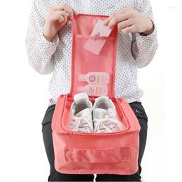 Borse portaoggetti Scarpe portatili impermeabili Borsa organizer Custodia tascabile Cubi da imballaggio Maniglia con cerniera in nylon per accessori da viaggio