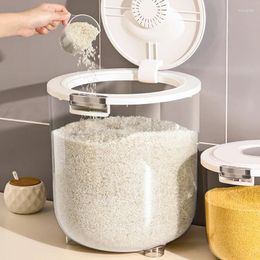 Storage Bottles Household Rice Bucket Insect-proof Moisture-proof Sealed Box Tank Kitchen Loading Flour Jar