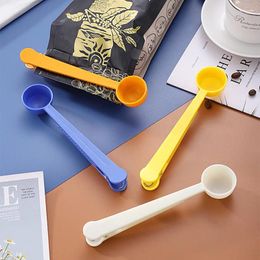 Tea Scoops Multifunctional Clip Spoon Household Kitchen Plastic Milk Powder Coffee Miscellaneous Grain Sealing