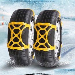 Travel Roadway Product Car Tire Snow Chain Truck Adjustable Winter Mud Anti Slip Anti-Skid Safty Emergency Security Tyre Wheel Belt236 Otxeu
