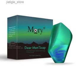 Handmade Soap Two-Color Gulong Aurora Cleansing Anti-Mite Mens Face Washing Bath Handmade Soap Y240401