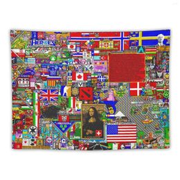 Tapestries Reddit R/place Final Image - 13k Resolution Tapestry House Decorations Home Decoration Accessories Outdoor