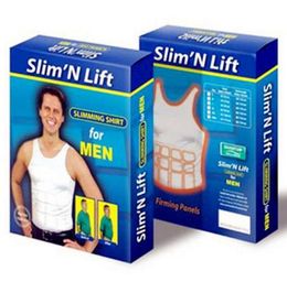 Mens Slim Lift Corset Shaper Shirt Slimming Tummy Body Shaper Belly Fatty Body Girdle Invisible Design Underwear Vest6257089