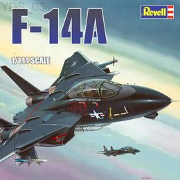 Aircraft Modle Revell 04029 1/144 Scale Model F-14A Black Tomcat Fighter Assembly Model Building Kits For Adults Hobby Collection YQ240401