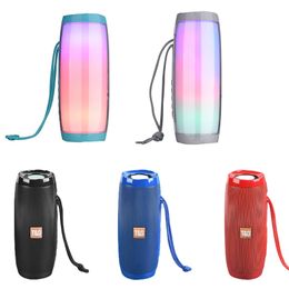 High quality TG157 Bluetooth Speaker with Colourful LED Light Portable Speaker Powerful High BoomBox Outdoor Bass support HIFI TF FM Radio Loudspeaker