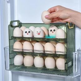 Storage Bottles 30 Eggs Box Refrigerator Organiser Food Containers Egg Fresh-keeping Case Holder Tray Dispenser Kitchen Boxes