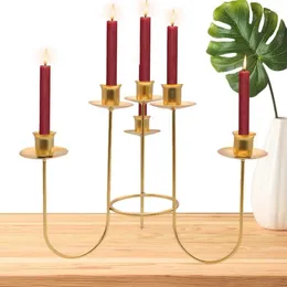 Candle Holders For Table European Style With 6 Arms Romantic Wedding Centerpiece Year
