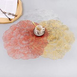 Table Mats Hollowed Out Flower Thickened Tableware Mat Non Slip Kitchen Accessories Placemats Cup Pad Decor Mug Coasters