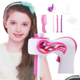 Braiders Matic Hair Braider Electric Diy Weave Hine Twist Knitting Roll Twisted Braiding Styling Tools Girl Gift Drop Delivery Product Dh3E6